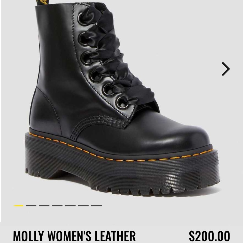 Black Molly Doc Martens Platform Boots